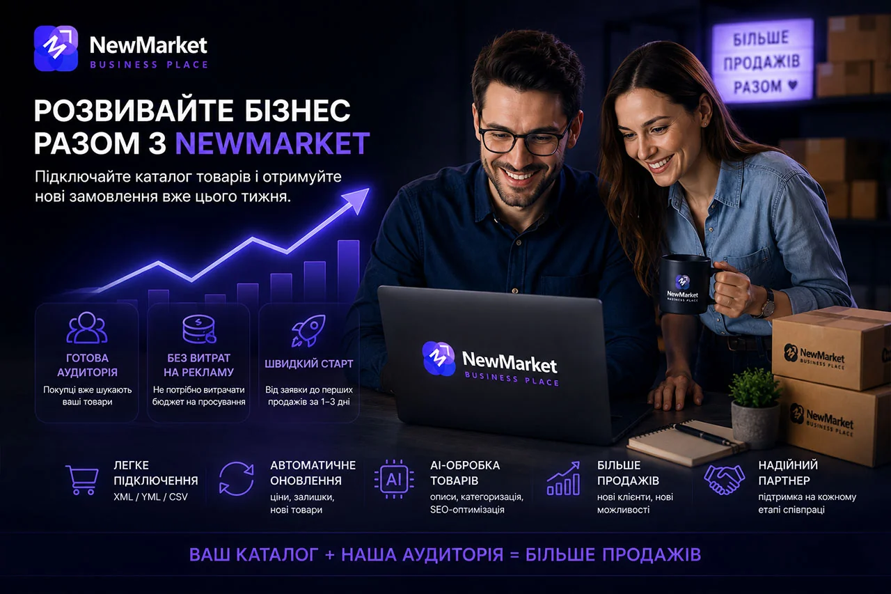 Продавайте більше з NewMarket
