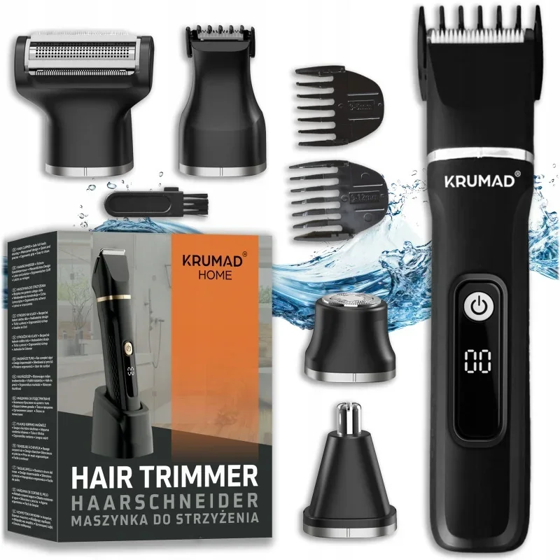 Машинка для стрижки волосся KRUMAD KMD139 5-в-1 з дисплеєм