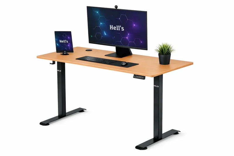 Стіл Hell's Chair Oak Black електричний 120x60 см, 70 кг