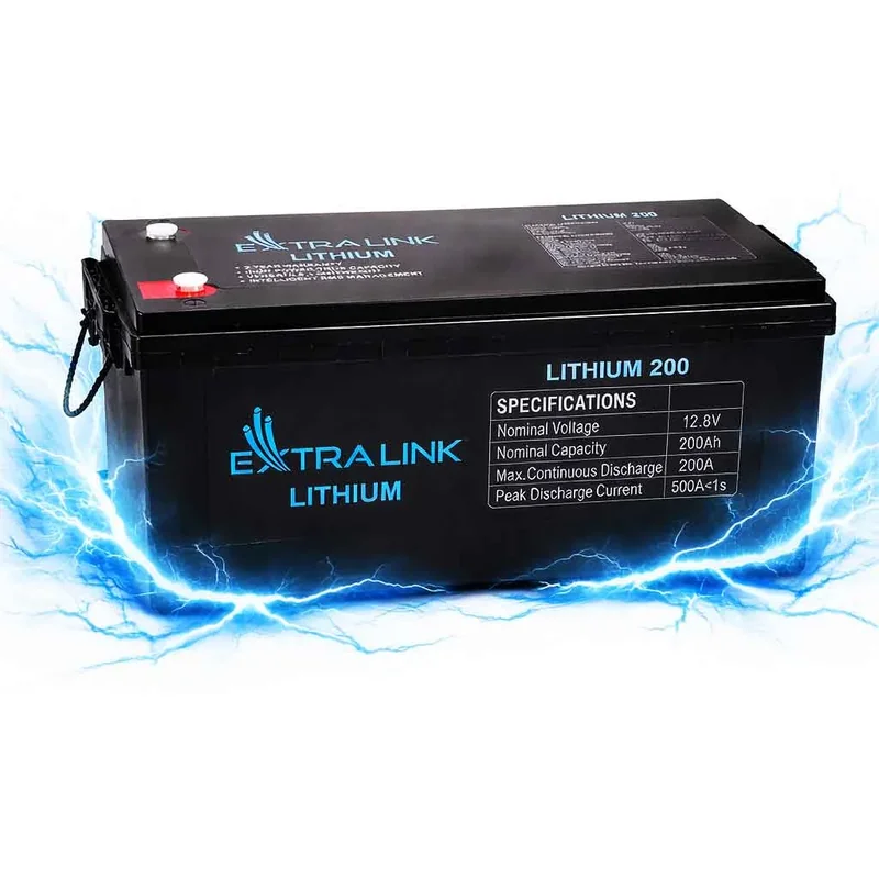 Акумулятор Extralink 12.8V 200Ah LiFePO4 для ДБЖ/інвертора