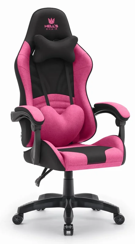 Геймерське крісло Hell's Rainbow 2.0 Pink Black з ергономічною підтримкою