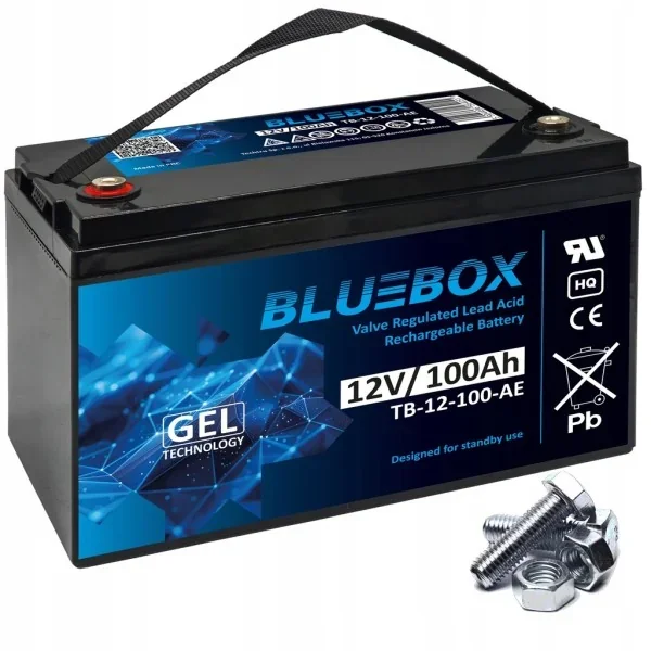 Гелевий акумулятор BLUEBOX UPS 12V 100Ah для аварійного живлення