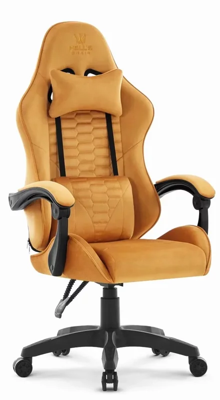 Геймерське крісло Hell's Chair HC-1000 з велюровою оббивкою