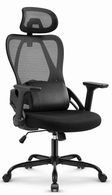 Офісне крісло CABRO C507 чорна тканина