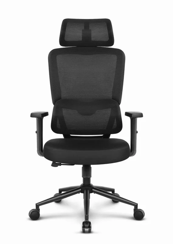 Офісне крісло CABRO C506, чорна тканина