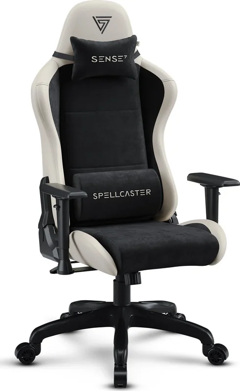 Крісло SENSE7 Spellcaster FUKU PU чорне/бежеве