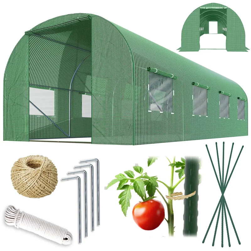 Теплиця садова Plonos 2,5 x 4 м, 10 м², плівка 140 г/м²