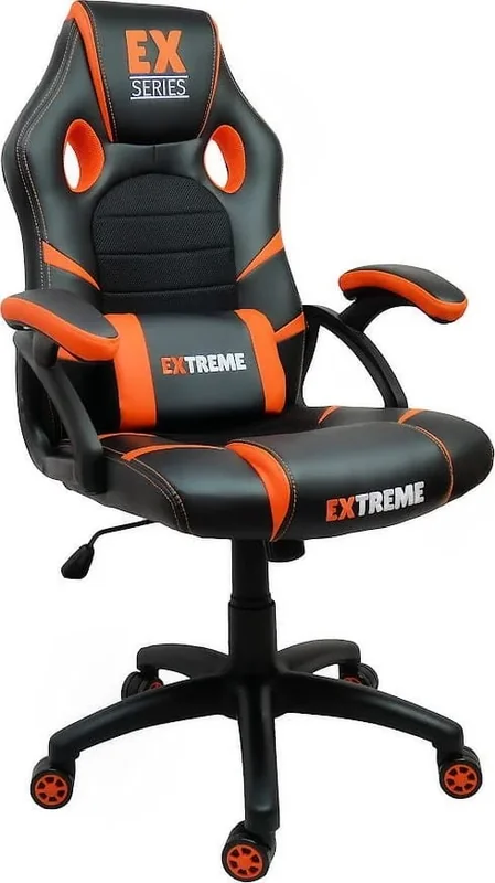 Геймерське крісло Zenga Extreme EX помаранчево-чорне