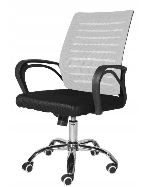 Офісне крісло Lugano Arno white-black, 120 кг