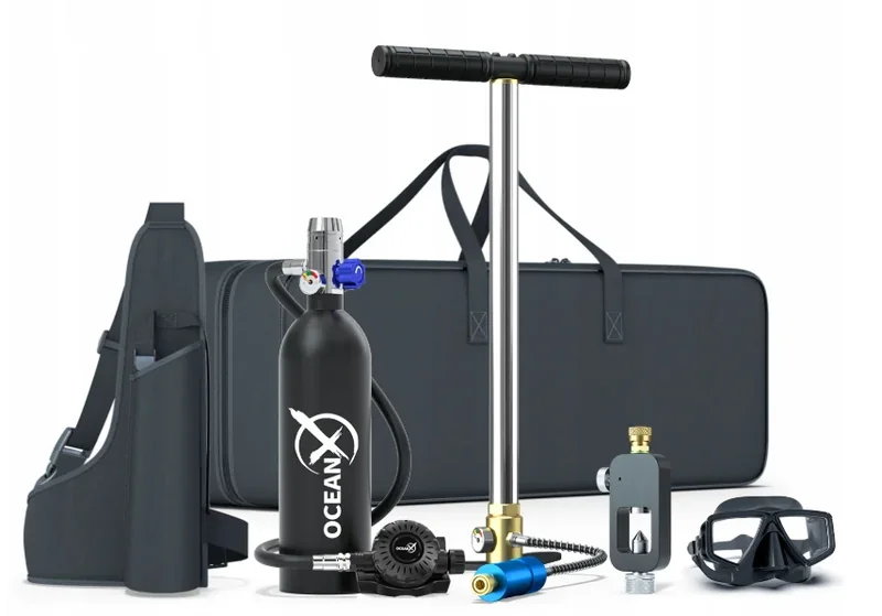 Міні-кисневий балон OceanX Diving Set 1 л з манометром