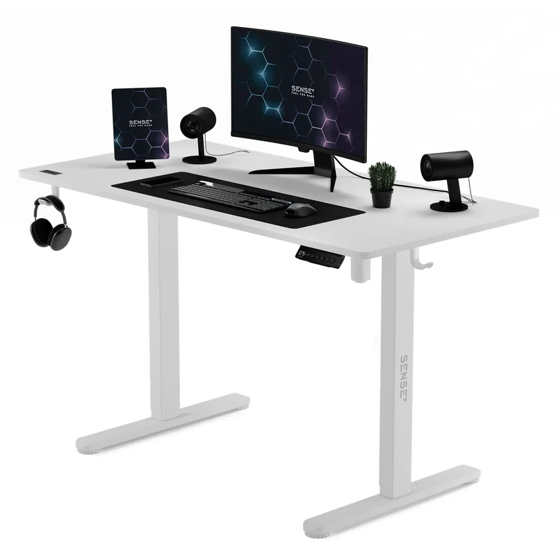 Ігровий електричний стіл SENSE7 Nojo 120x60 білий