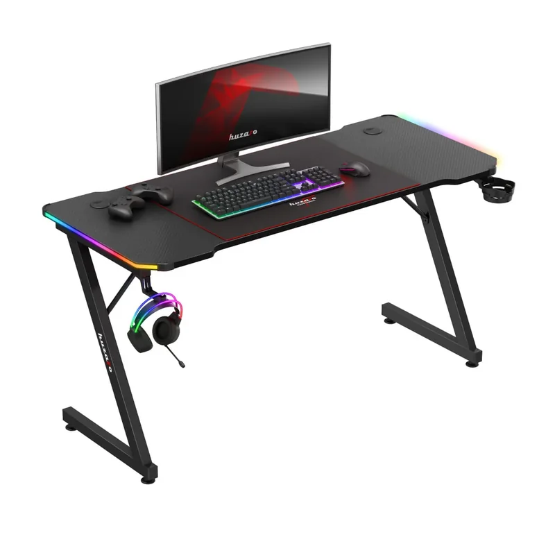 Ігровий стіл Huzaro Hero 3.3 RGB 140 см з підсвічуванням