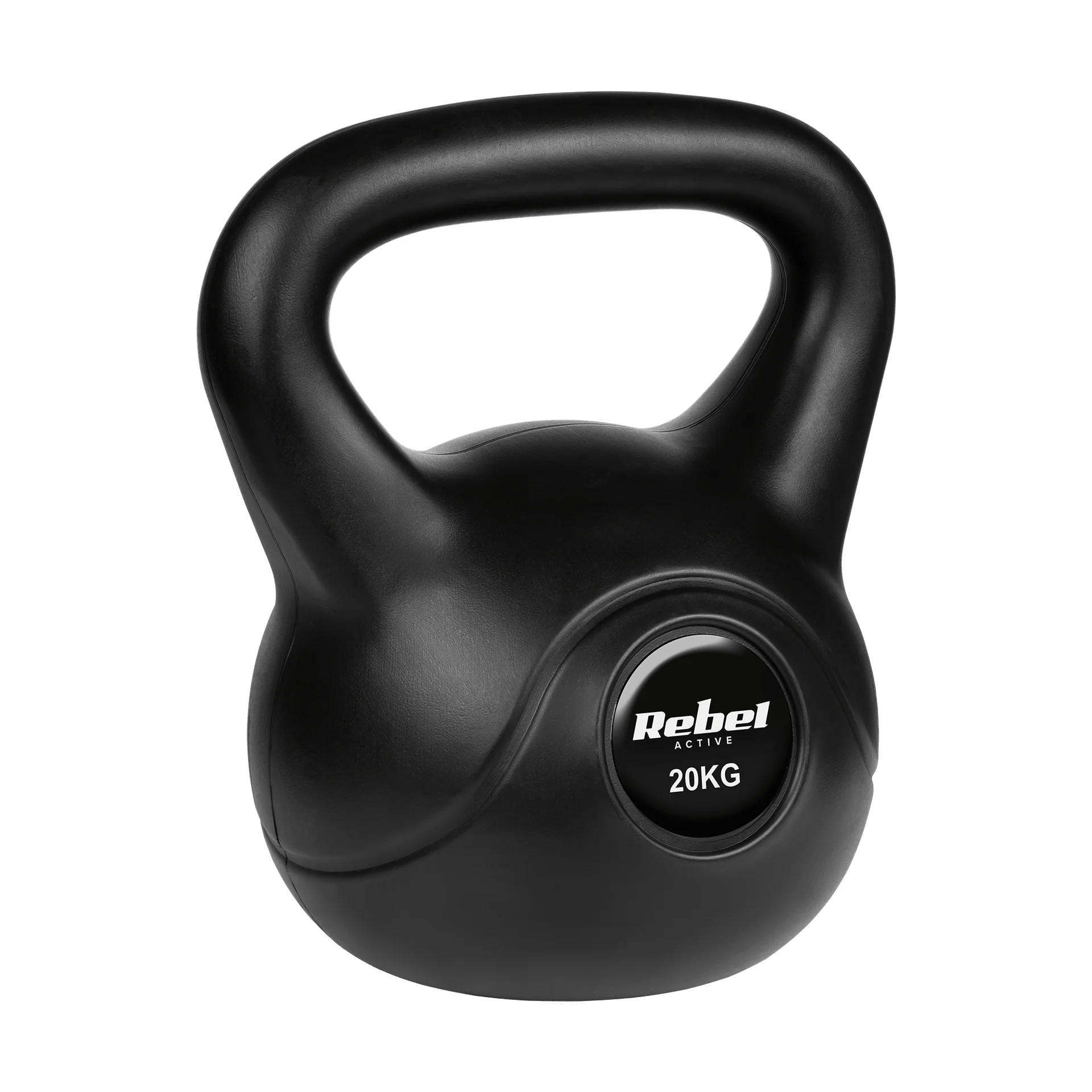 Гіря бітумінозна Rebel ACTIVE 20 кг з ПВХ покриттям