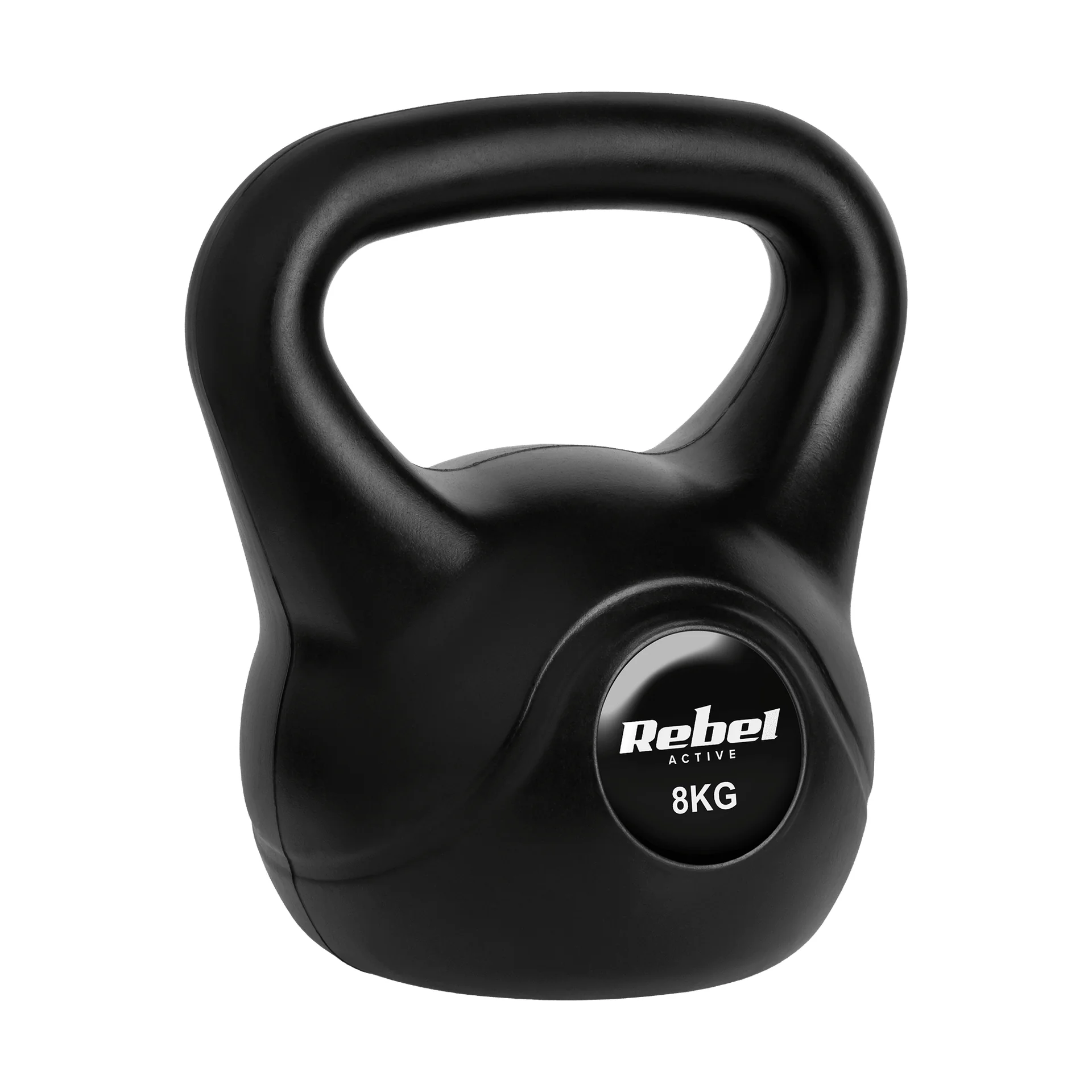 Гіря бітумінозна Rebel RBA-2314 ACTIVE 8 кг з плоским дном