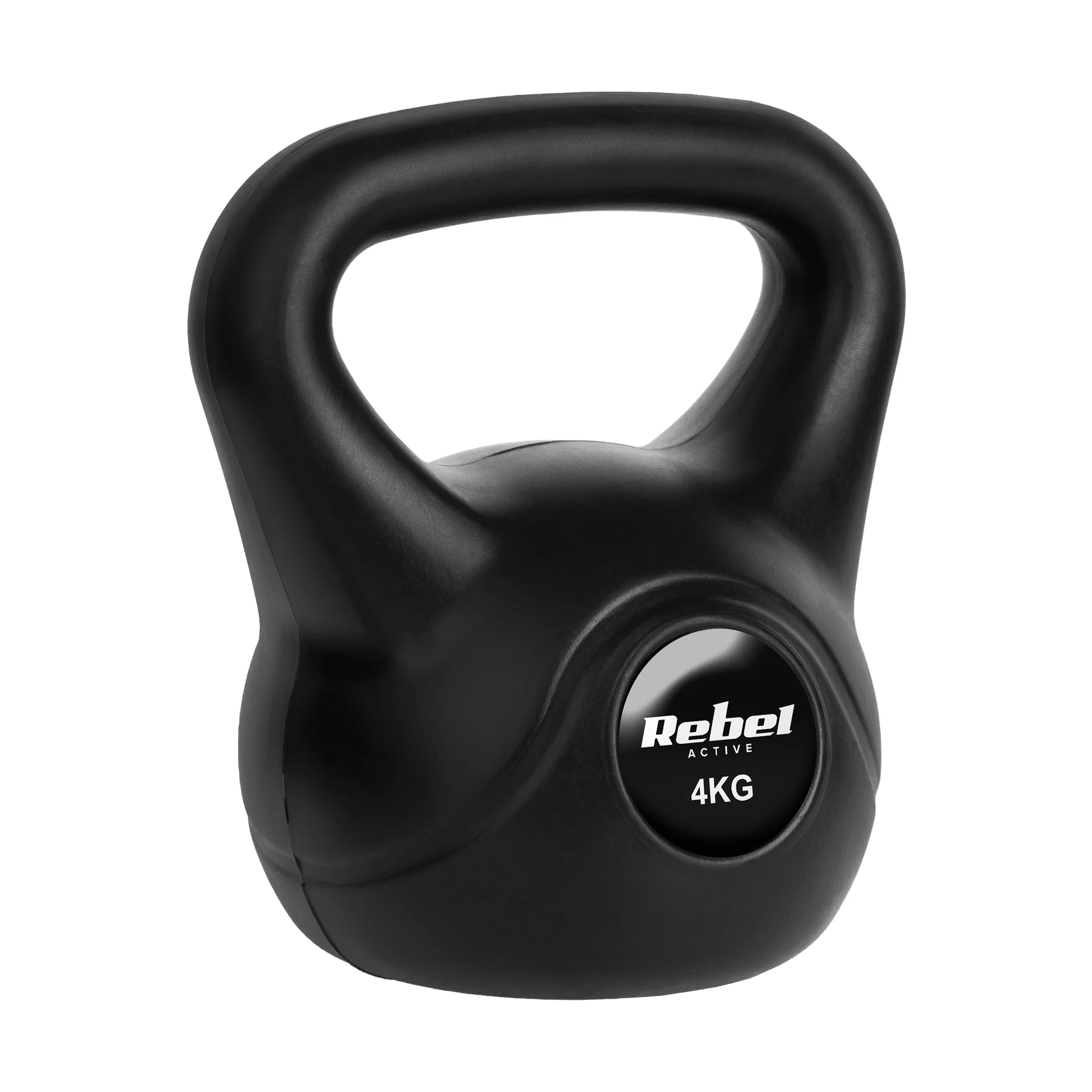 Гіря бітумінозна Rebel RBA-2312 ACTIVE 4 кг для силових тренувань