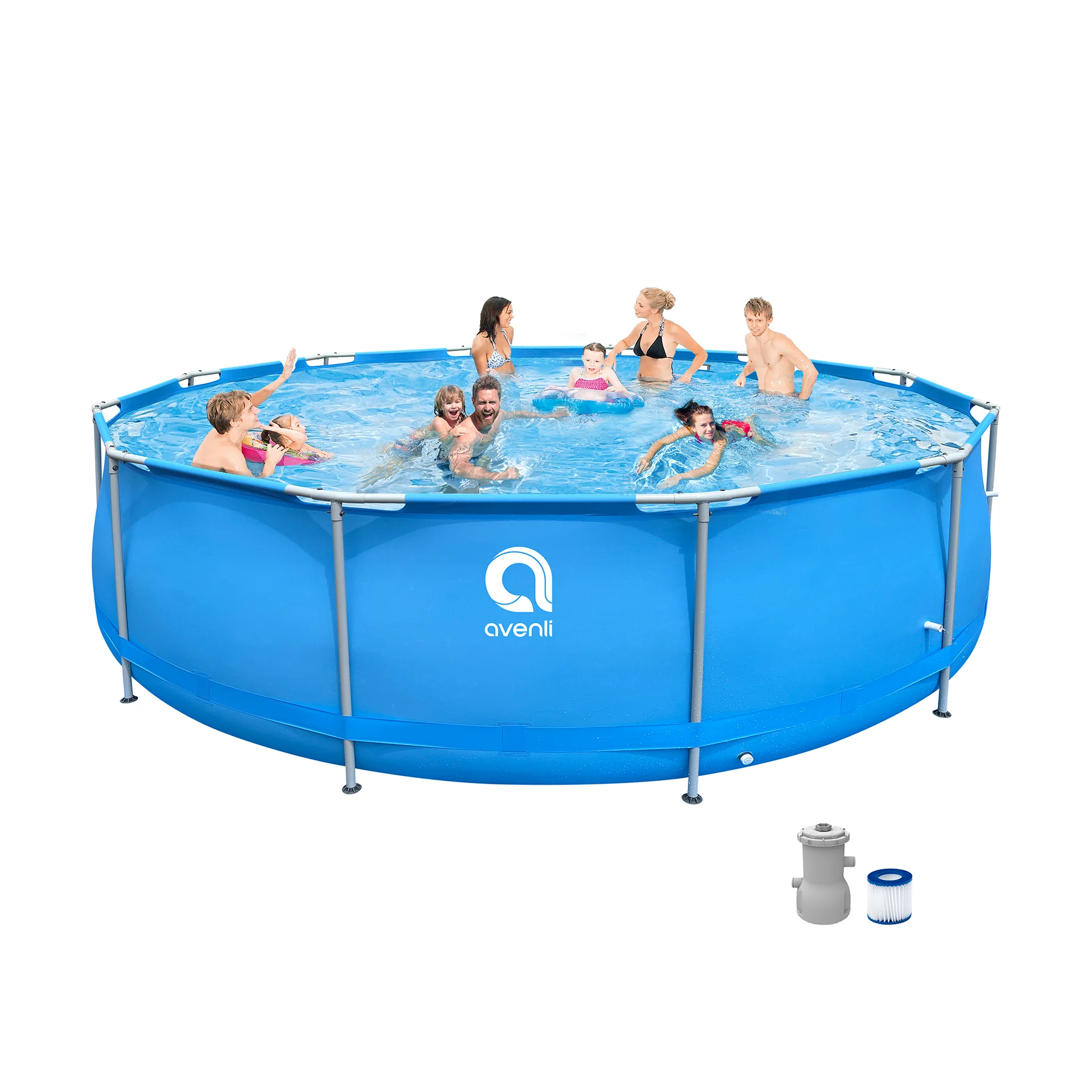 Каркасний басейн Avenli 17802EU 457x122 см з насосом і сходами