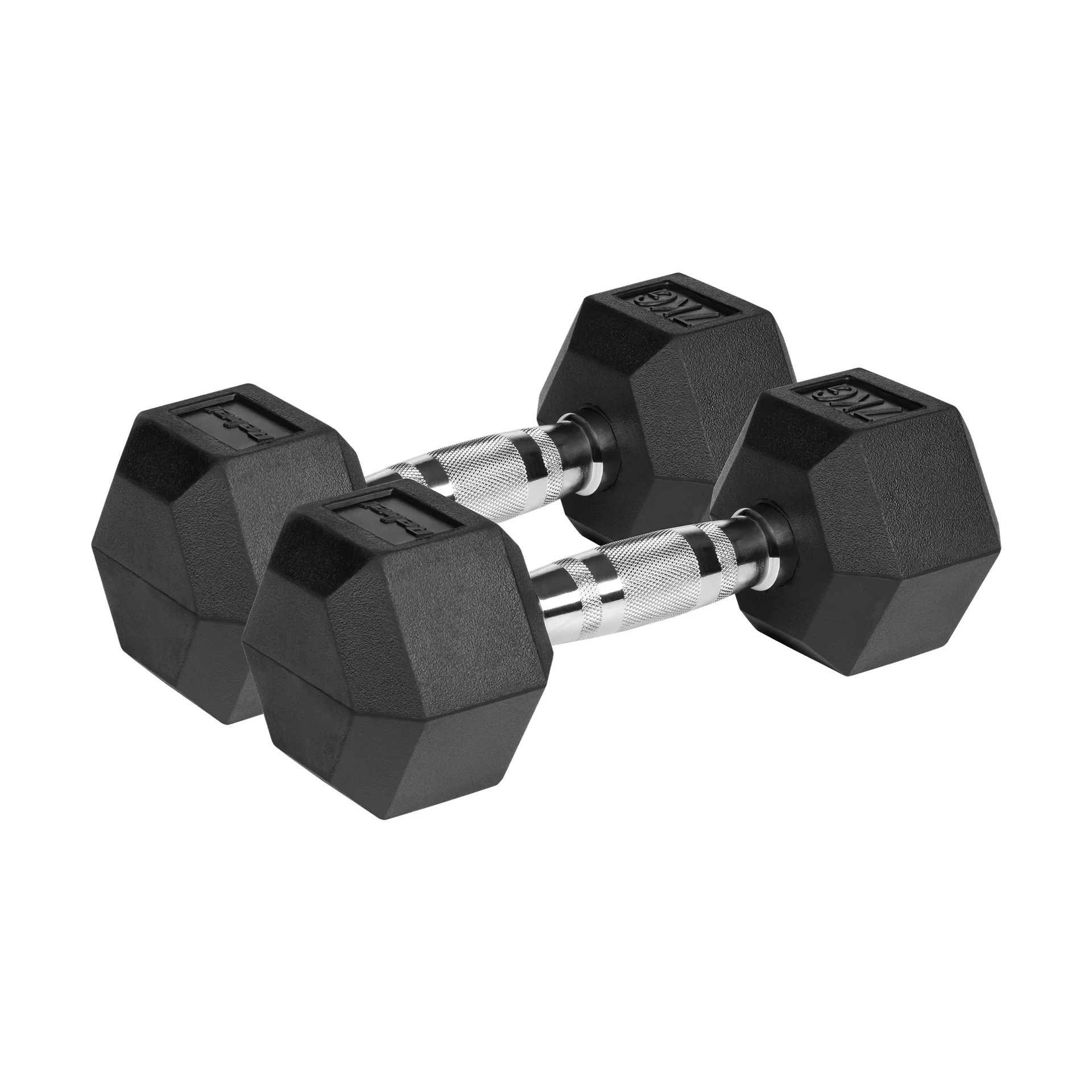 Гантелі Rebel HEX 2x7 кг з гумовим покриттям для безпечних тренувань