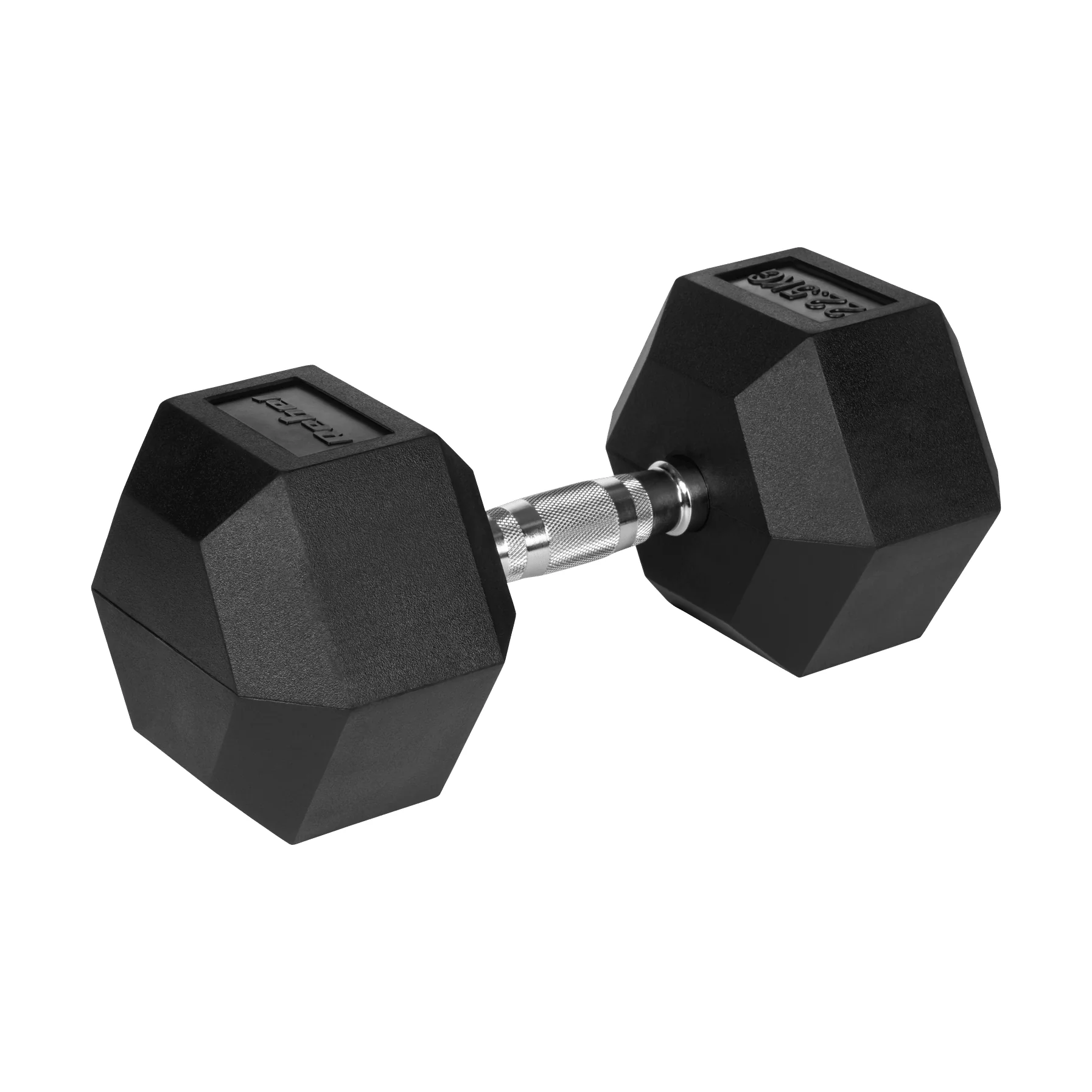 Гантель HEX Rebel Active 22,5 кг з чавуну з гумовим покриттям для силових тренувань
