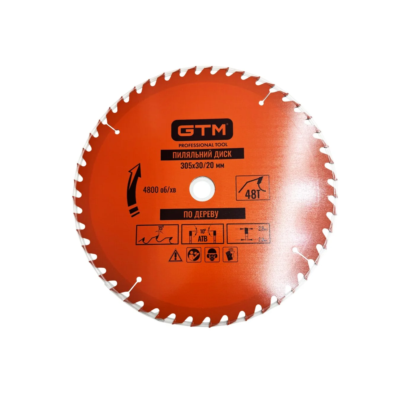 Диск пиляльний GTM SBW-30548 305×30 мм Z48 по дереву