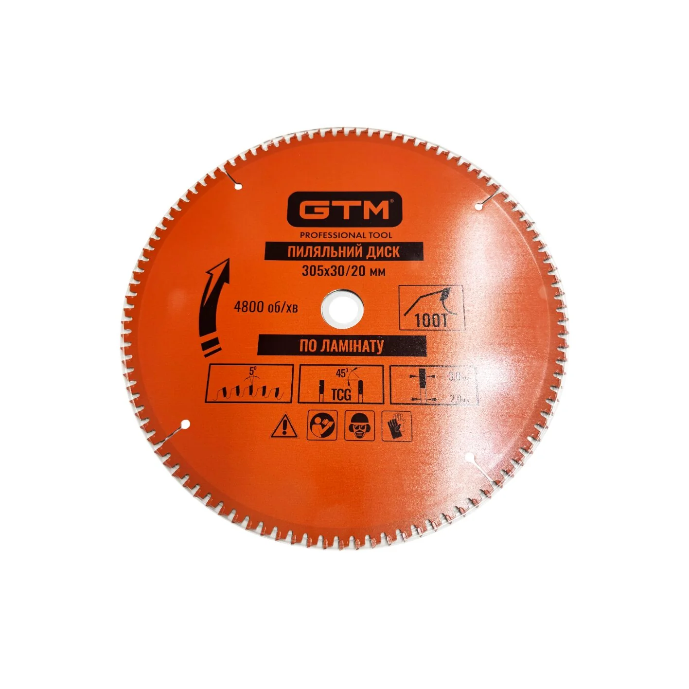 Диск пиляльний GTM SBL-305100 305 мм 100 зубів по ламінату