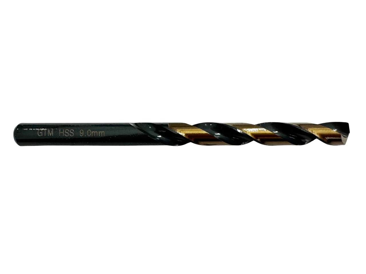 Свердло GTM HSS 9,0 мм TiN, Split Point, циліндричний хвостовик