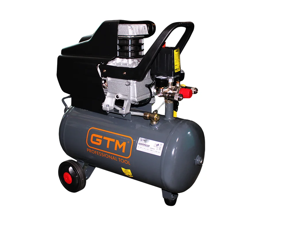 Поршневий компресор GTM KABM2024 24 л, 8 бар, 170 л/хв