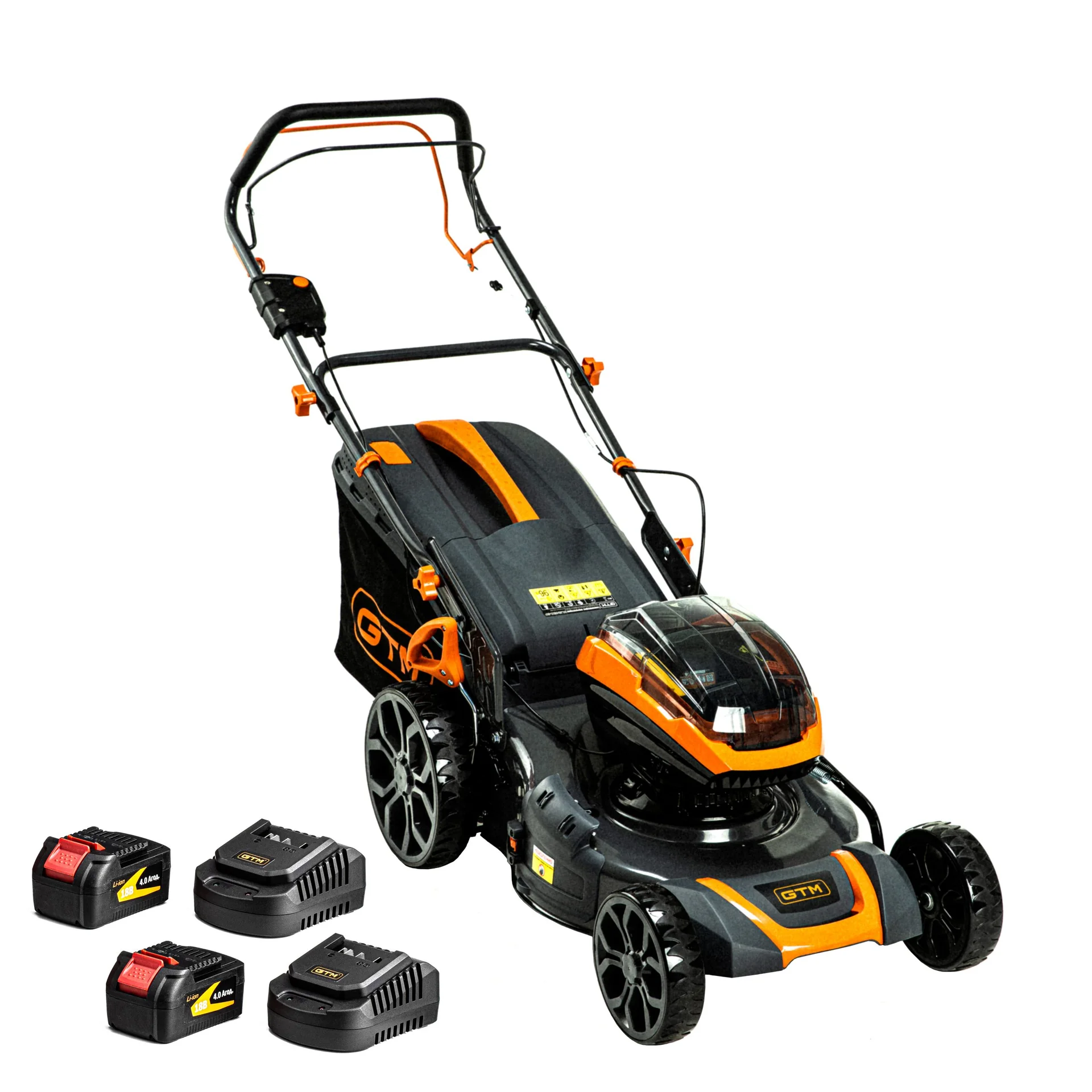 Газонокосарка акумуляторна GTM BLM48H-SP 2x18В 48 см самохідна
