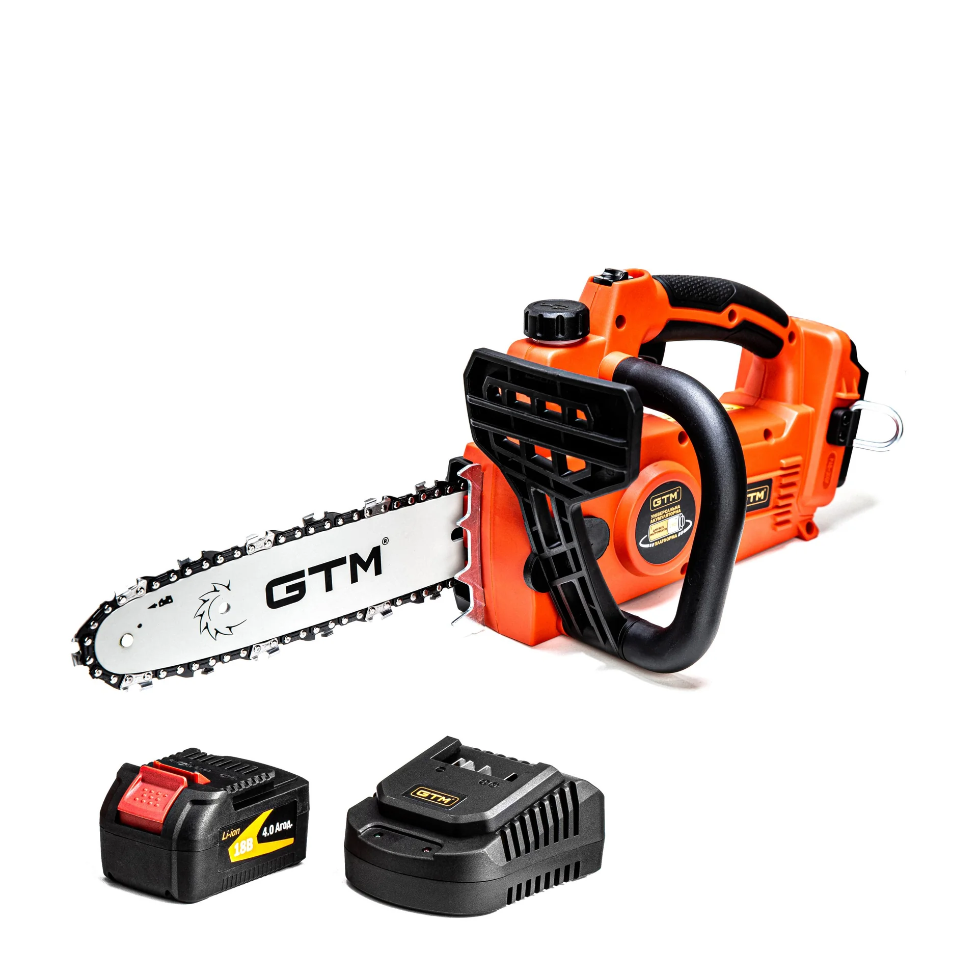 Акумуляторна ланцюгова пила GTM CS18/250BL 18В, шина 25 см