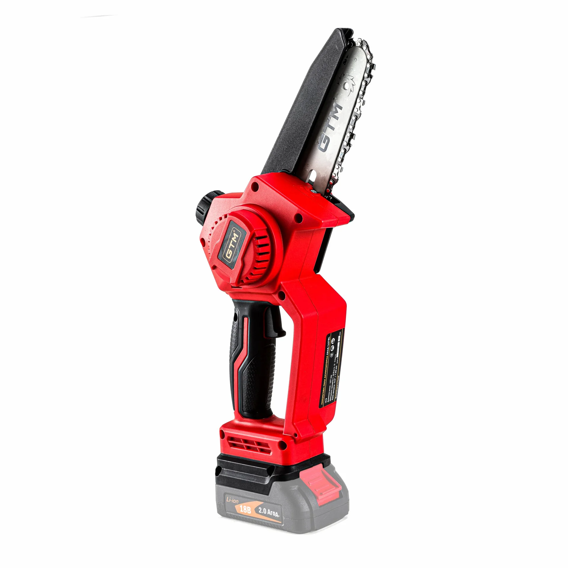 Акумуляторна ланцюгова пила GTM CS18/127BL 18 В, шина 12.7 см