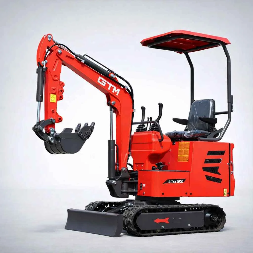 Мініекскаватор гусеничний GTM G-Tex 1000 дизель 10.2 к.с. глибина копання 1.76 м вага 1000 кг