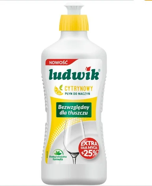 Рідина для миття посуду Ludwik Лимон 900 мл