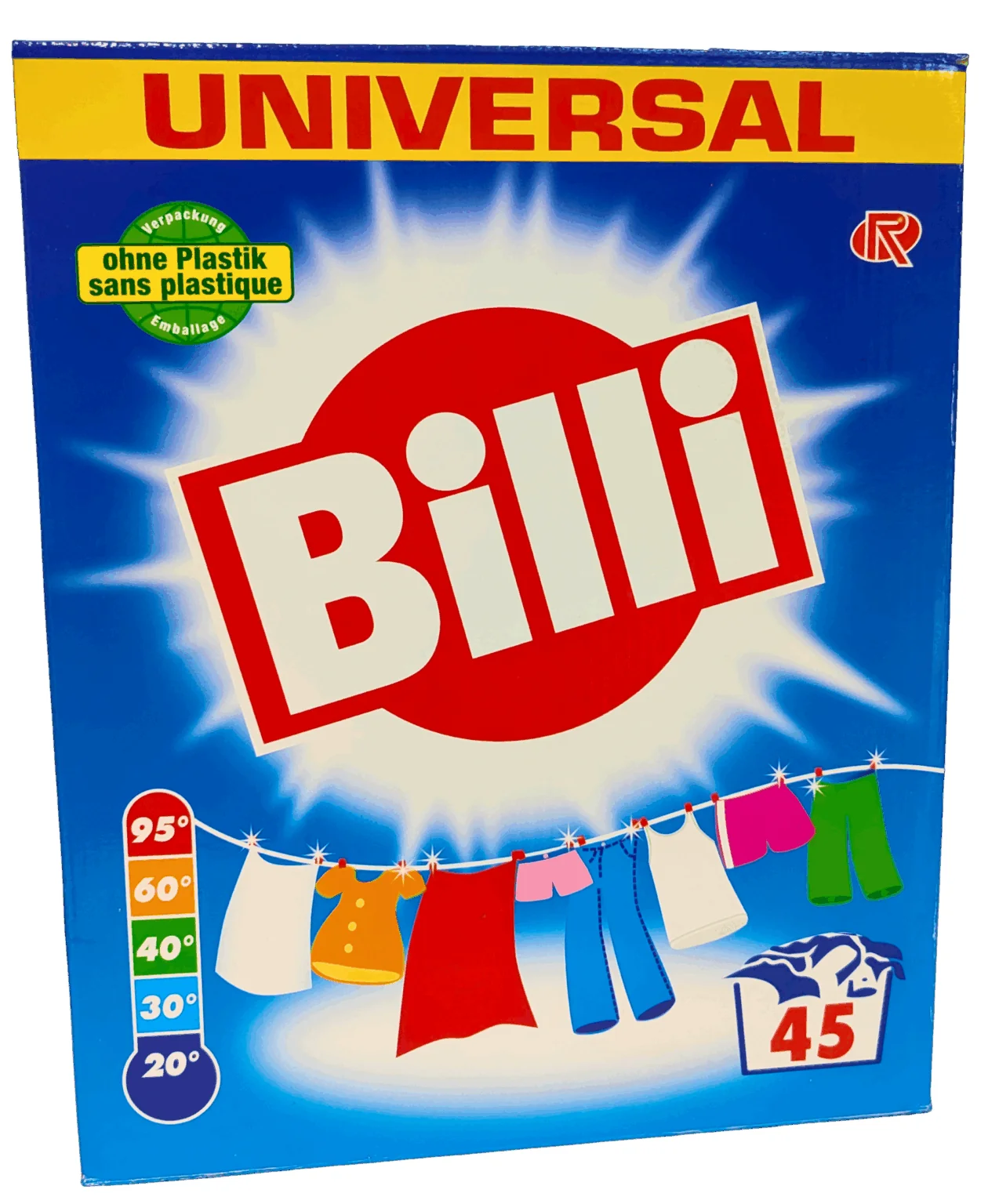 Універсальний пральний порошок Billi 3 кг, 45 прань