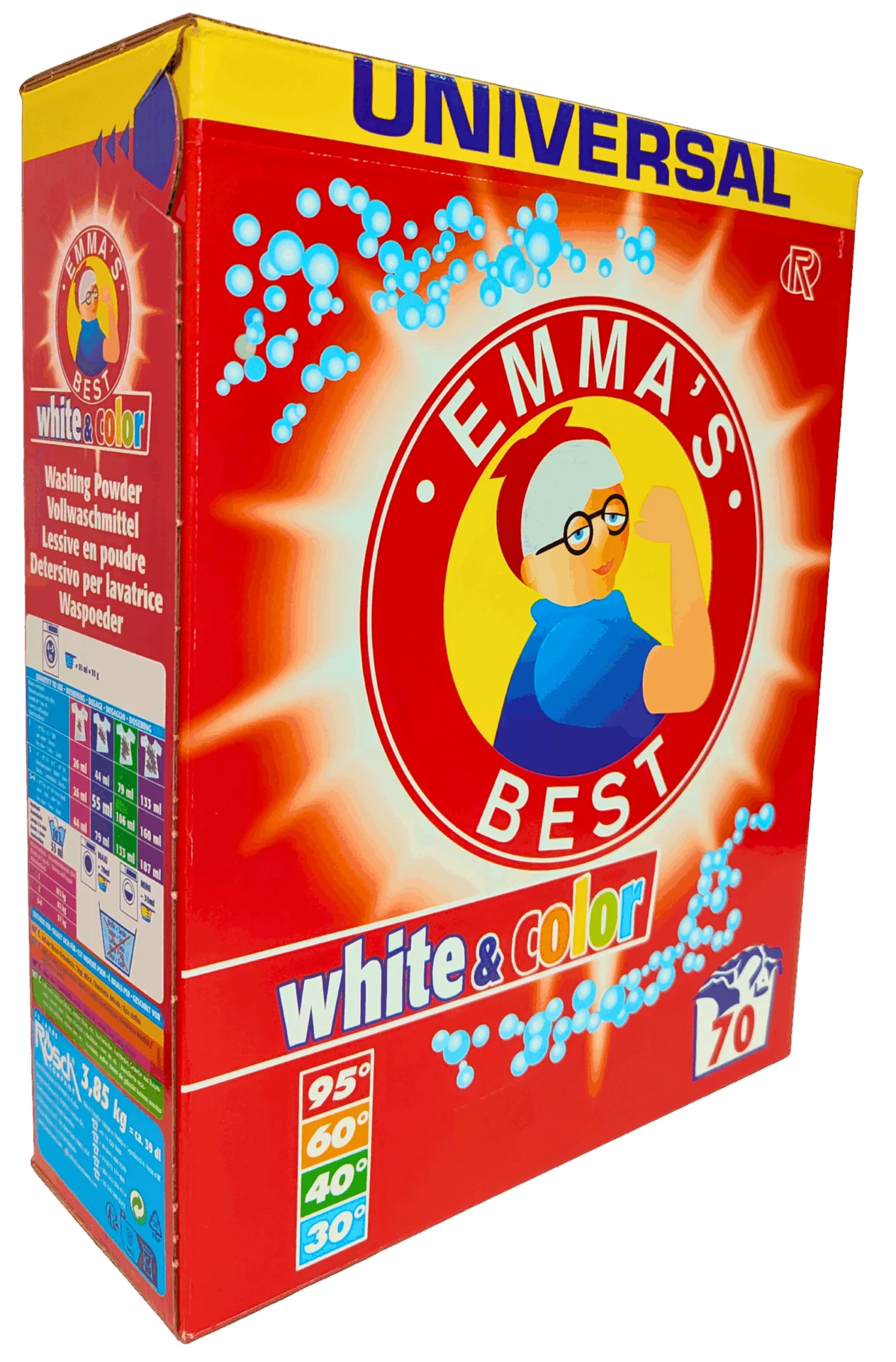 Пральний порошок Emma’s Best універсальний 3.85 кг, 70 прань