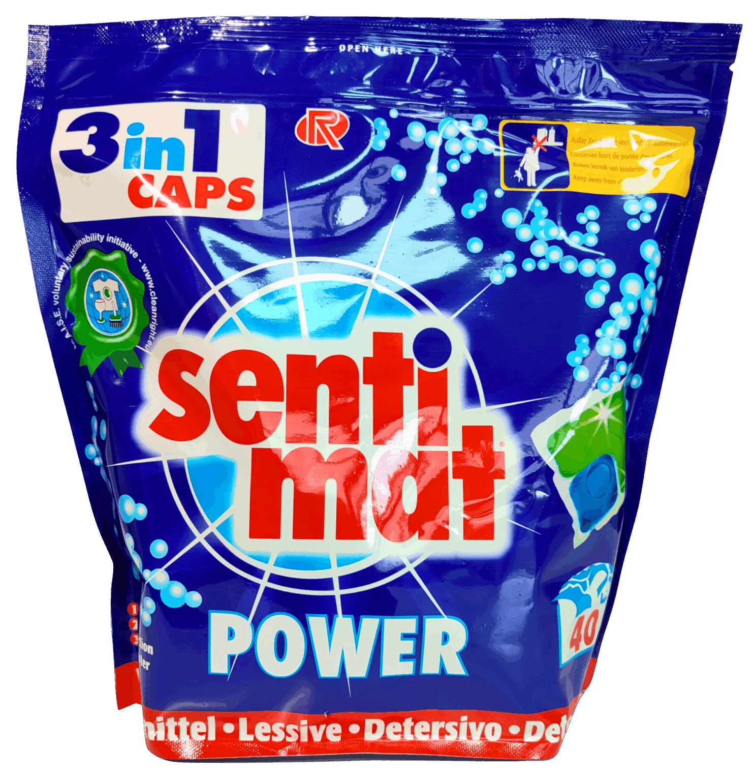 Капсули для прання Sentimat Power 40 шт для всіх тканин