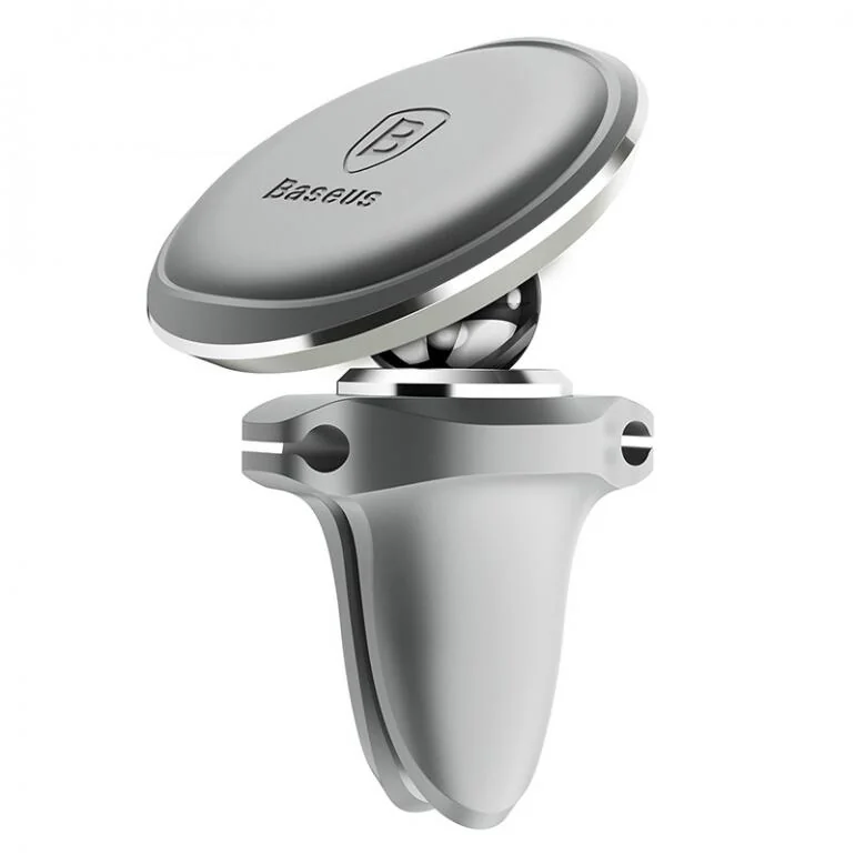 Автоутримувач Baseus Magnetic Air Vent Silver для смартфона