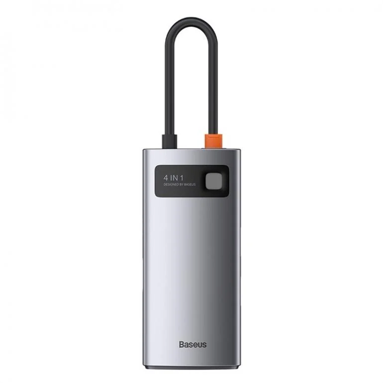 USB-хаб Baseus Metal Gleam Series 4-in-1 USB-C, 4K HDMI, 100 Вт