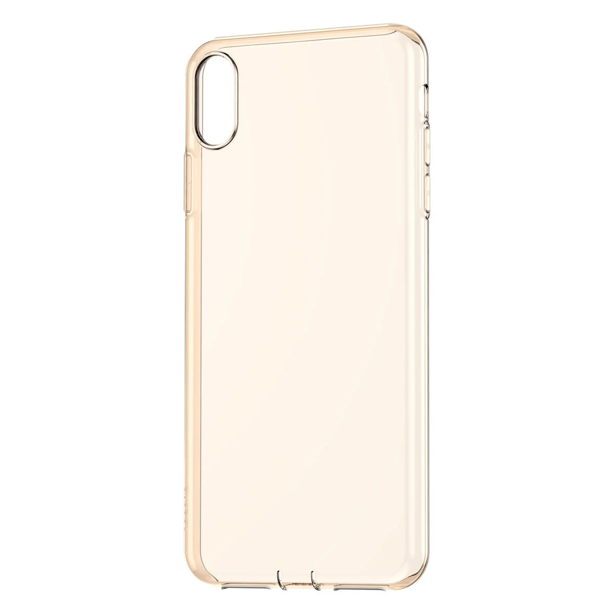 Чохол Baseus Simplicity для iPhone Xs Max прозорий золотий ARAPIPH65-A0V