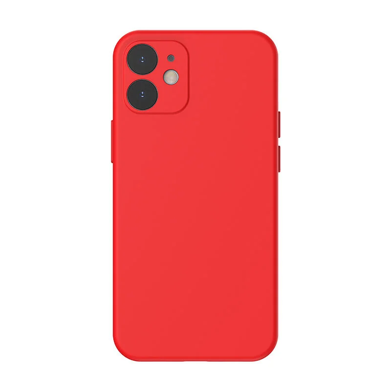 Чохол Baseus для iPhone 12 Mini, силіконовий, червоний