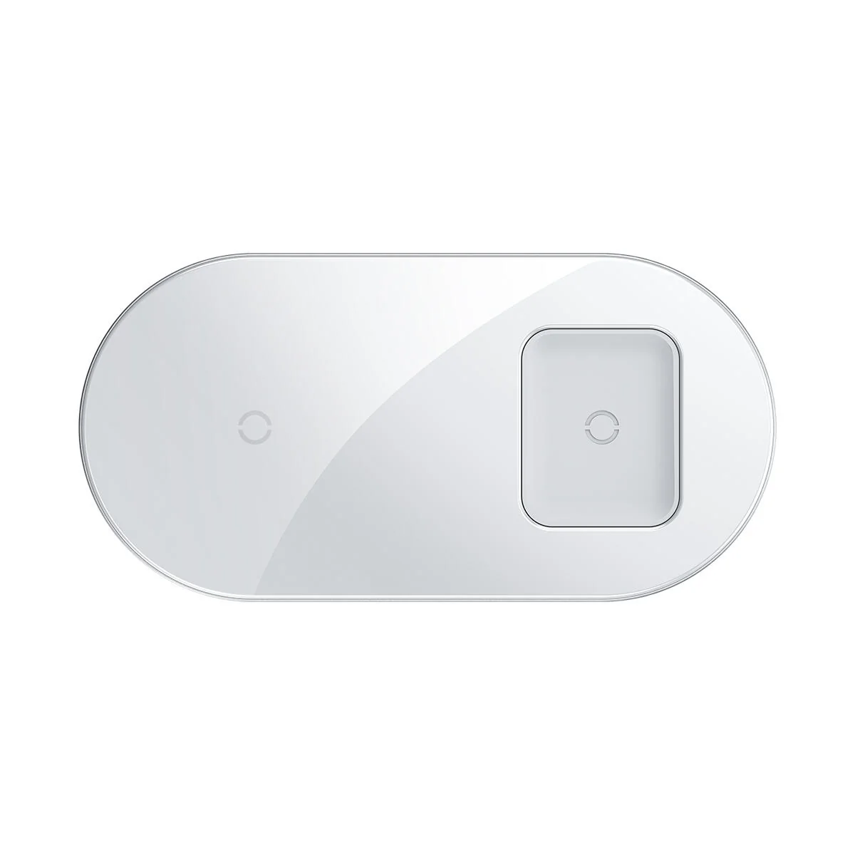 Бездротовий зарядний пристрій Baseus Simple 18W 2-in-1 білий WXJK-02