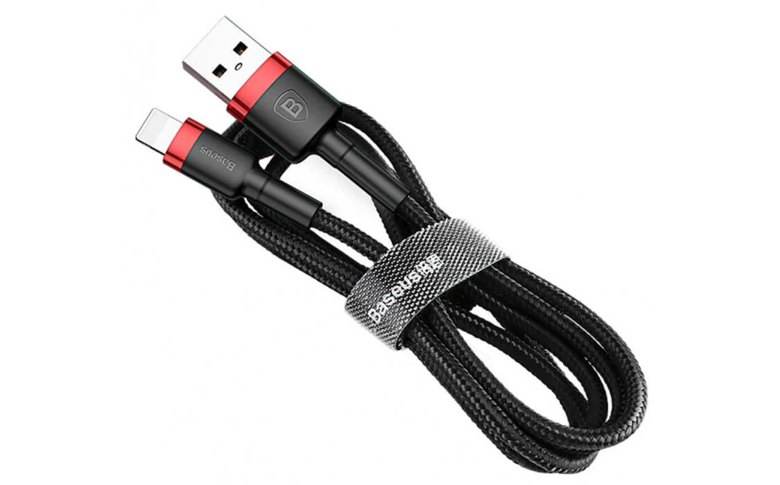 Кабель Baseus Cafule USB 2.0 Lightning 1.5A 2 м Чорний/Червоний