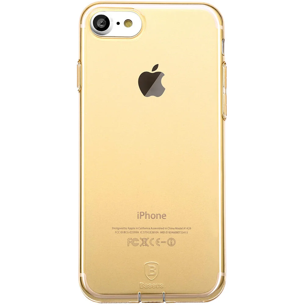 Чохол Baseus Pluggy Gold для iPhone SE 2020/8/7 TPU