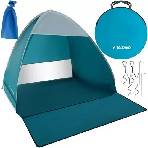 Пляжний намет Trizand 23479 саморозкладний 150×120×110 см UV 30+ та дощостійкий