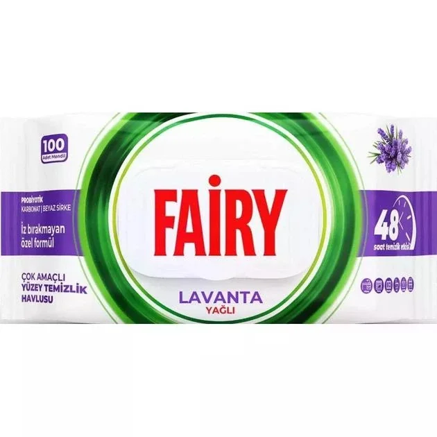 Вологі серветки для прибирання FAIRY Lavanta 100 шт