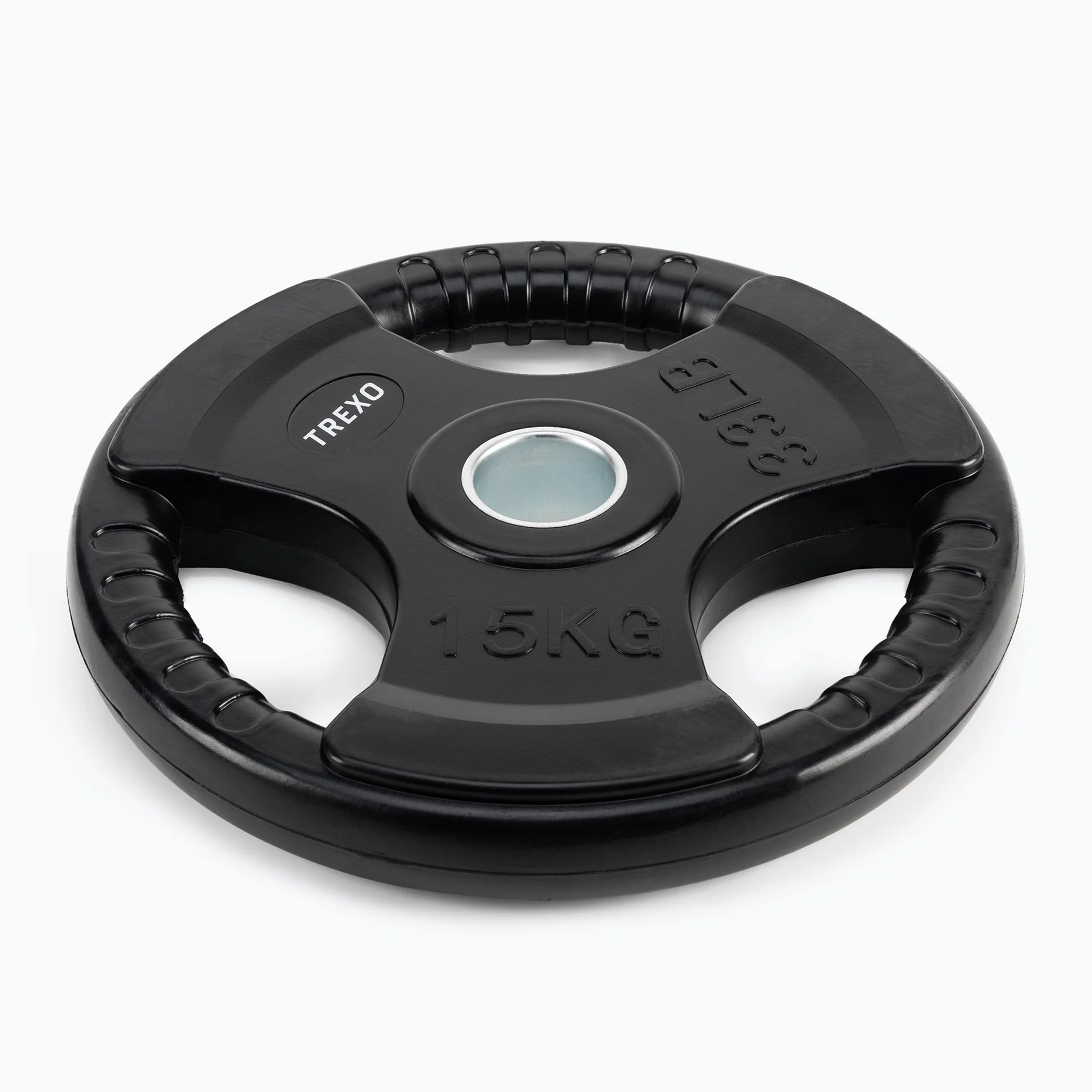 Чавунний диск для штанги XTREXO RW15 15 кг з ручками