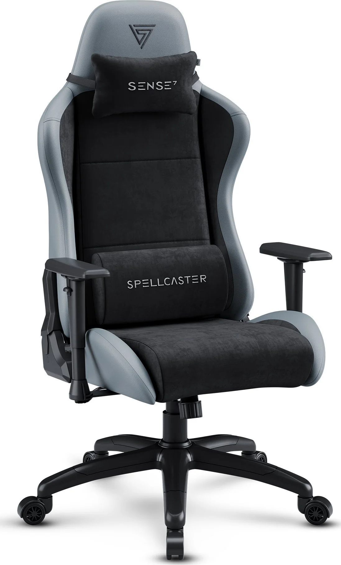 Геймерське крісло SENSE7 Spellcaster FUKU XL PU чорне/сіре