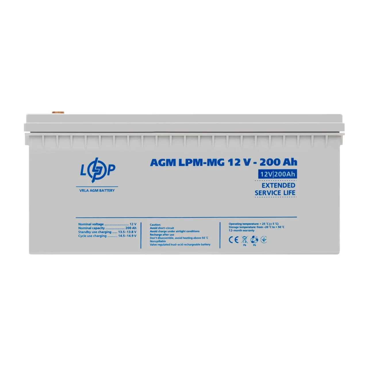 Акумулятор мультигелевий LogicPower LPM-MG 12V 200Ah AGM