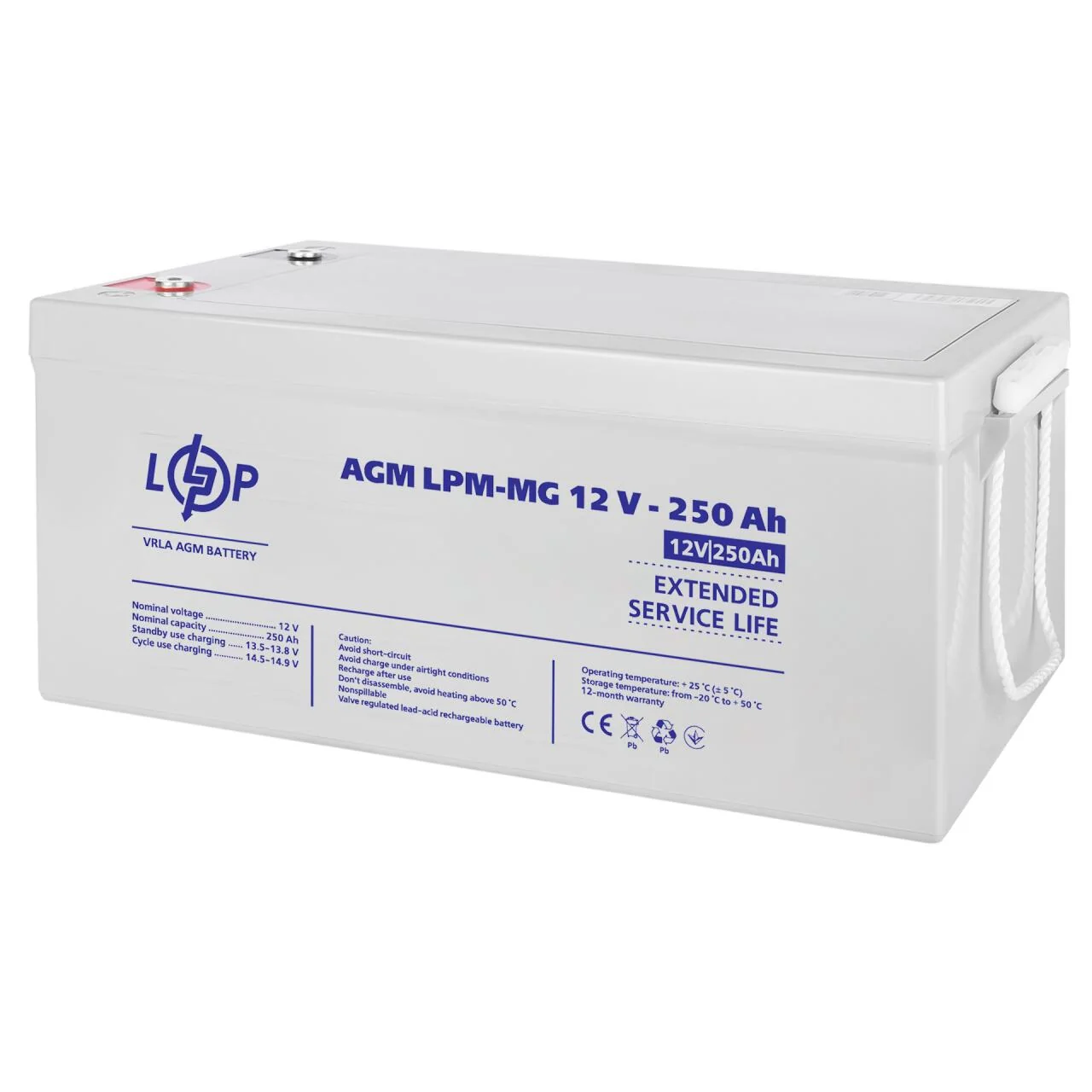 Акумулятор LogicPower LPM-MG 12V 250 Ah AGM мультигелевий