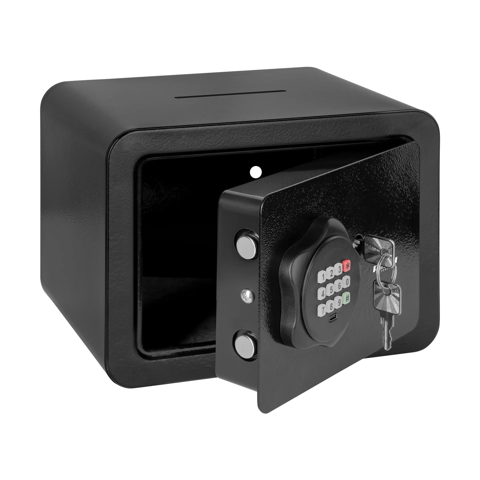 Електронний сейф Rebel RB-7001 з PIN-кодом, ключем і USB-C
