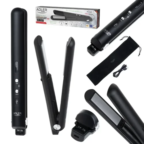 Вирівнювач для волосся Adler AD 2327 black USB