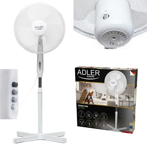 Підлоговий вентилятор Adler AD 7305 40 см на підставці